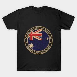 Vintage Commonwealth of Australia Oceania Oceanian Flag T-Shirt